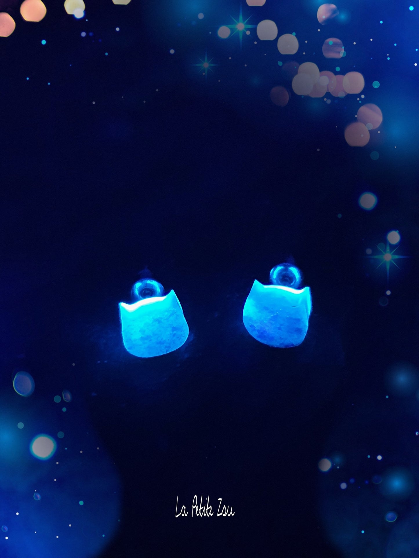 Boucles d'oreilles chat femme magiques - lapetitezou