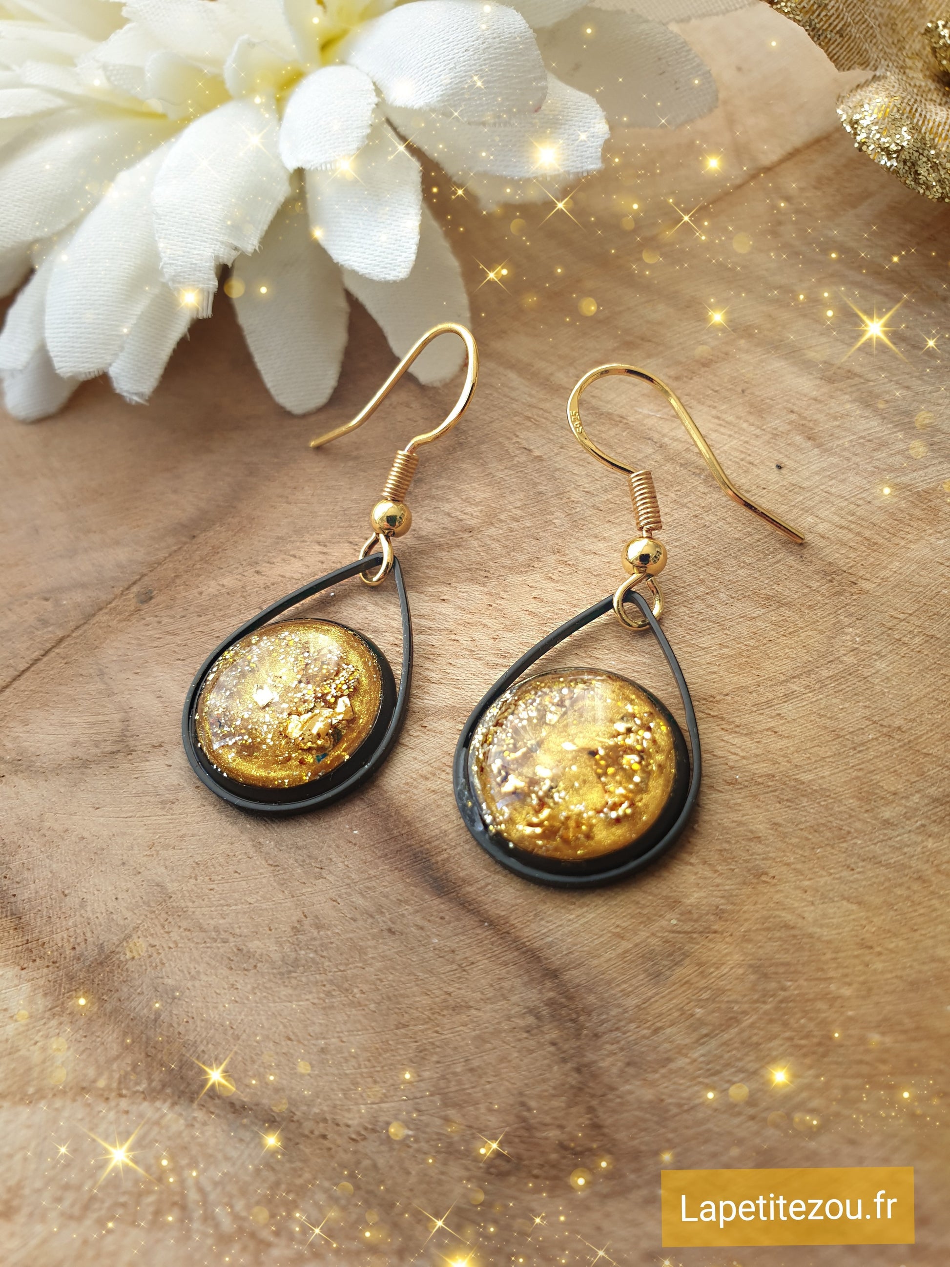 Boucles d'oreilles femme fantaisies * Gold Chic * - lapetitezou