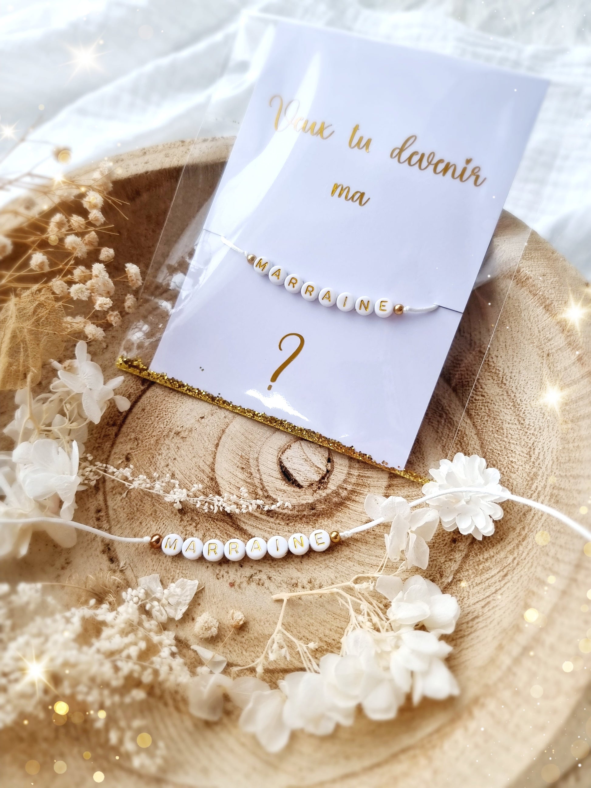 Bracelet femme * veux tu devenir ma marraine ? * - lapetitezou