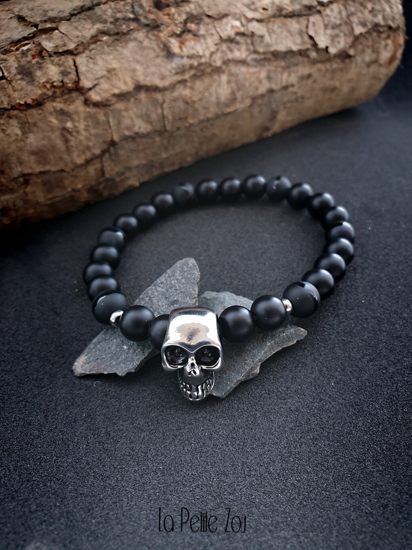 Bracelet Homme en pierres naturelles *Esprit rebelle* - lapetitezou