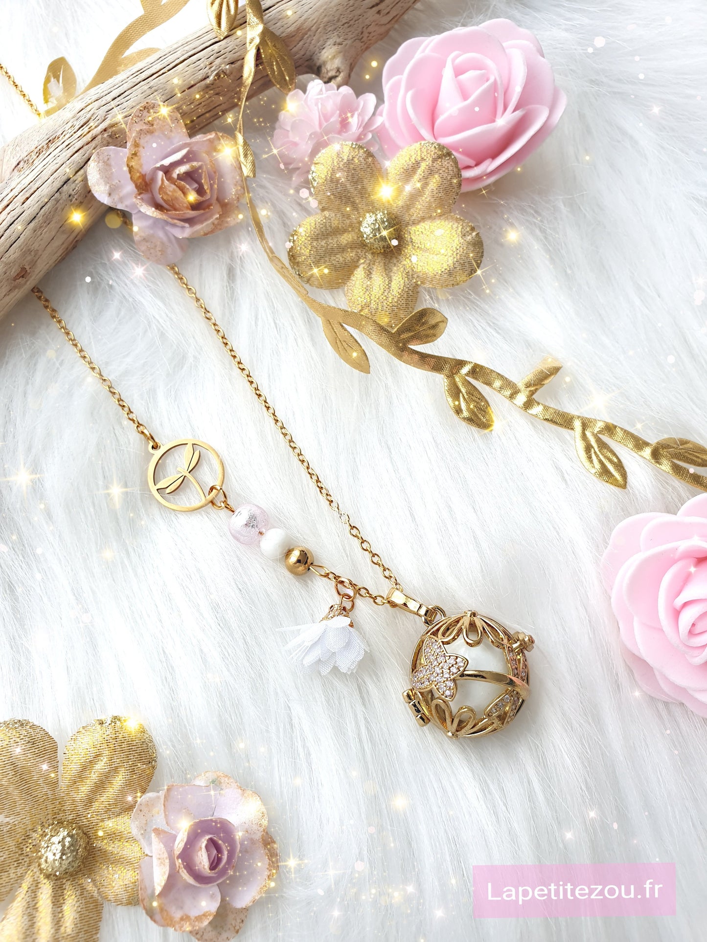 Collier de grossesse bola musical thème * Ma Douce Libellule Dorée * - lapetitezou