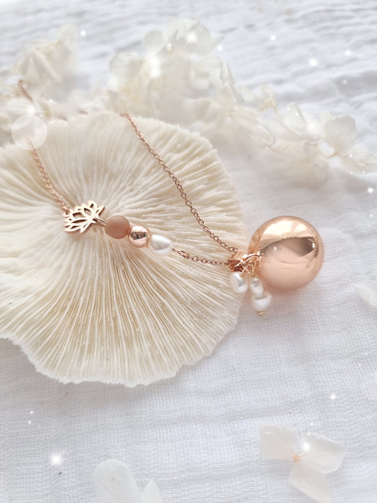 Collier de grossesse bola musicale * Ma précieuse rose * - lapetitezou