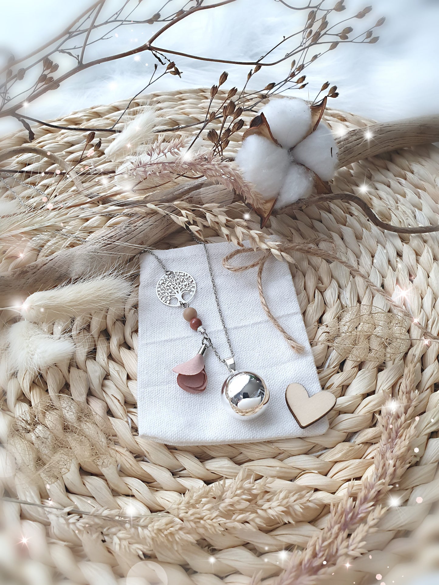 Collier de grossesse bola musicale thème * Instant nature * - lapetitezou