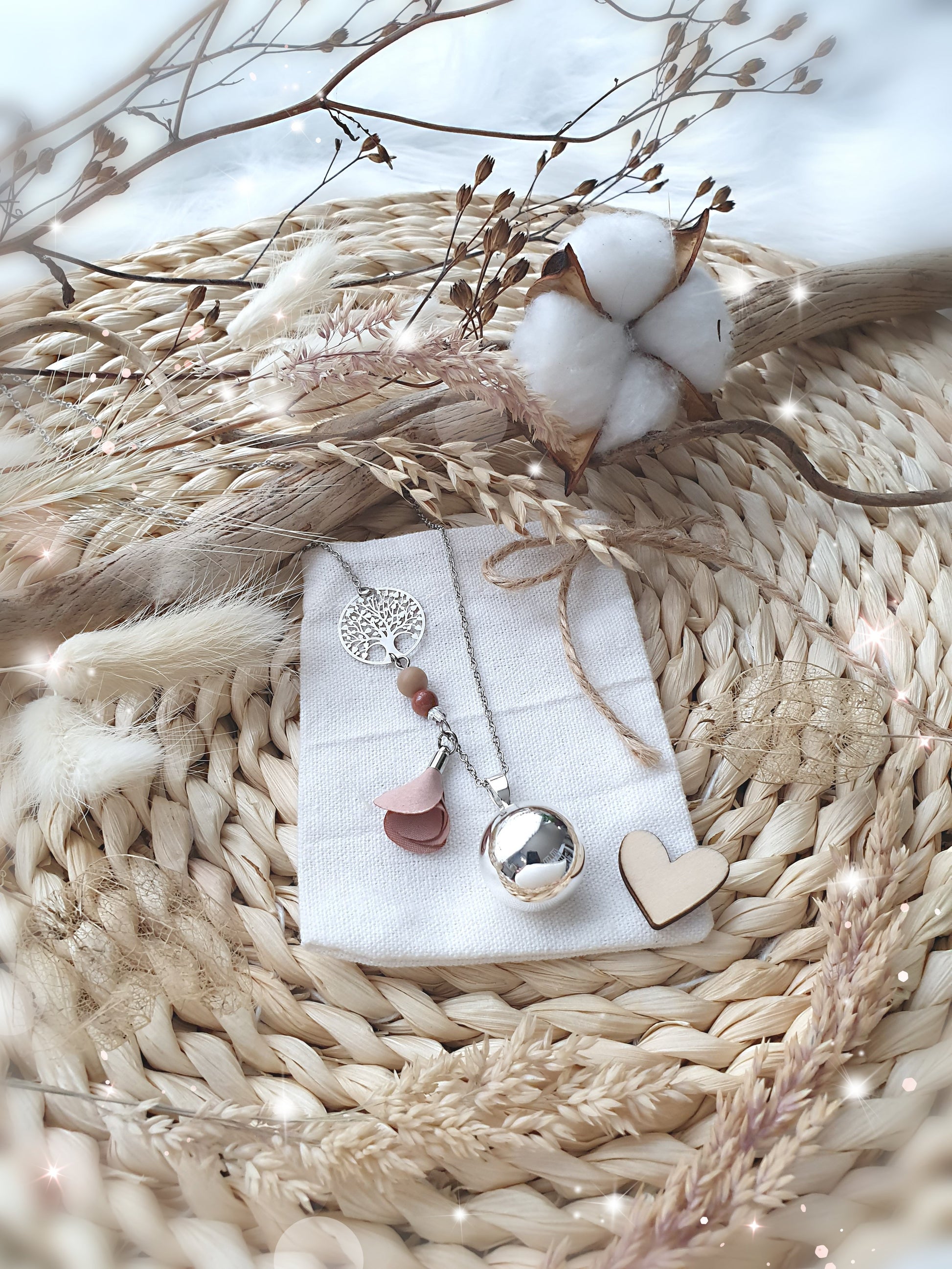 Collier de grossesse bola musicale thème * Instant nature * - lapetitezou