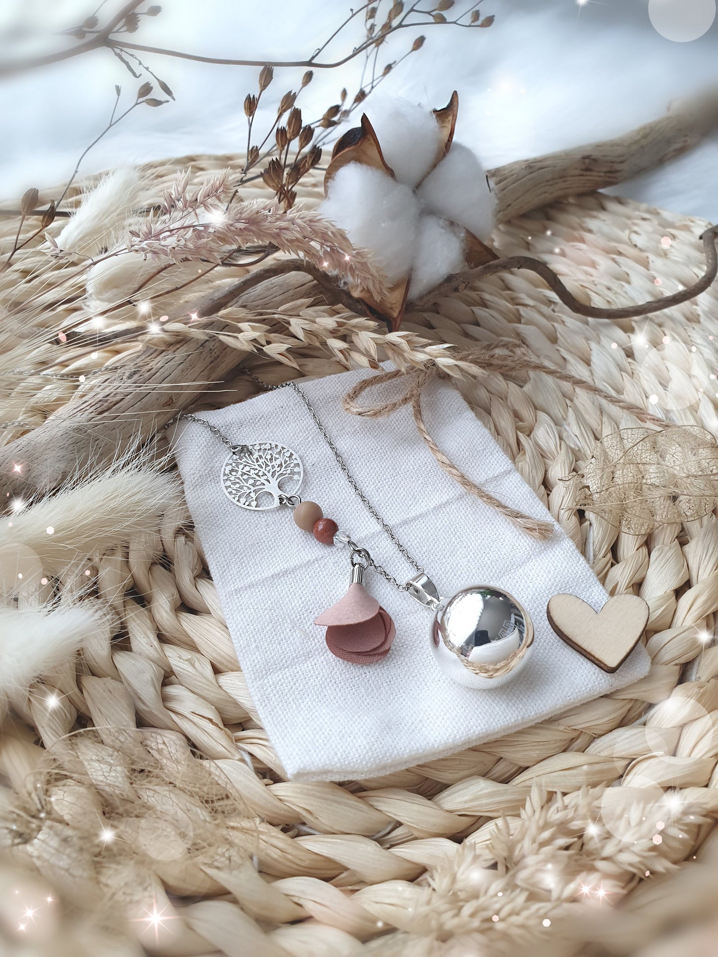 Collier de grossesse bola musicale thème * Instant nature * - lapetitezou