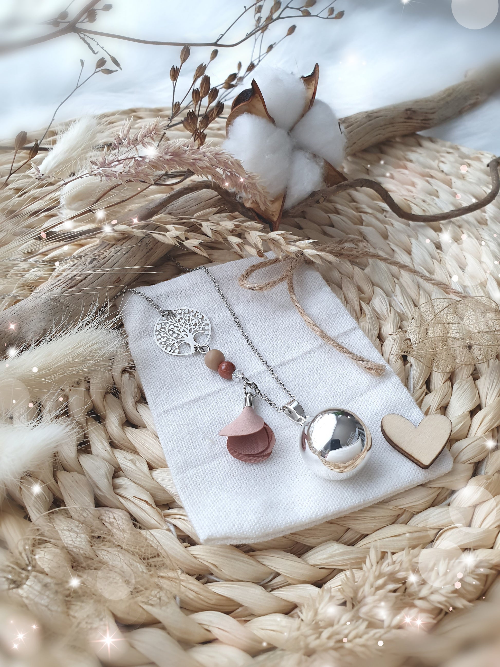 Collier de grossesse bola musicale thème * Instant nature * - lapetitezou