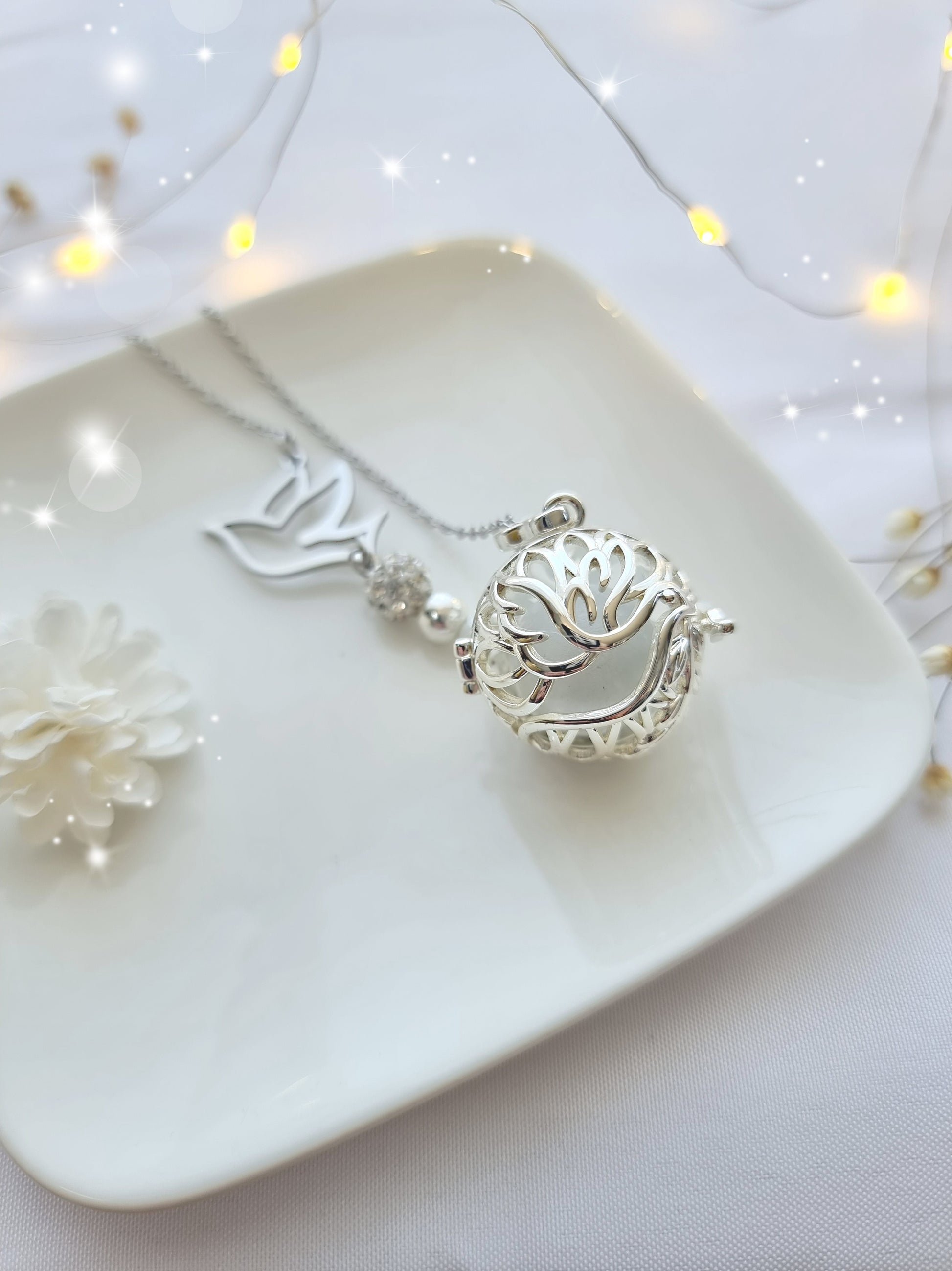 Collier de grossesse bola musicale thème * Joli colibri * - lapetitezou