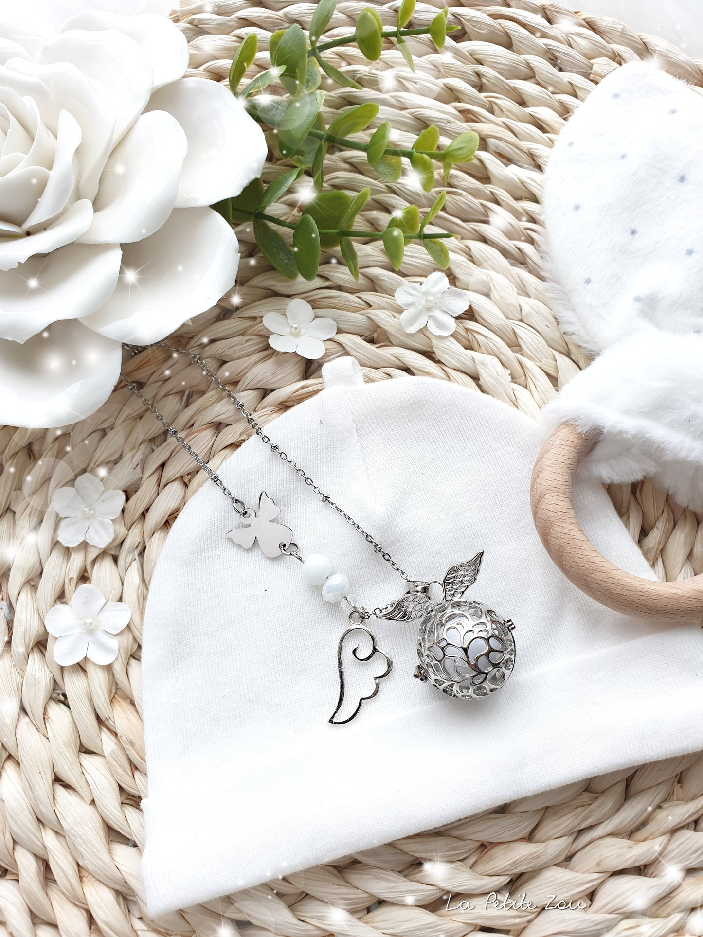 Collier de grossesse bola musicale thème * Mon ange * - lapetitezou