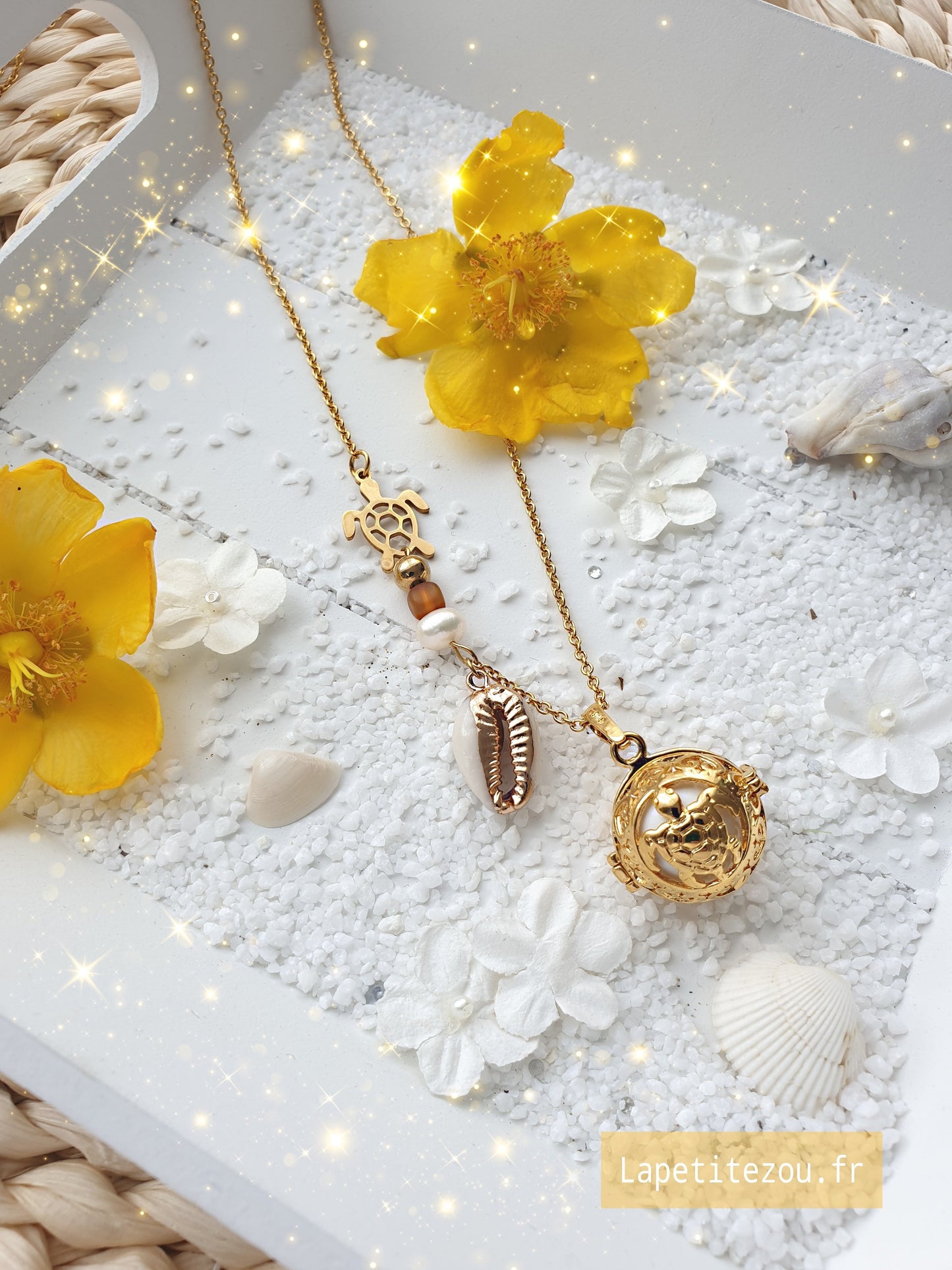 Collier de grossesse bola musicale thème * Paradisiaque * - lapetitezou