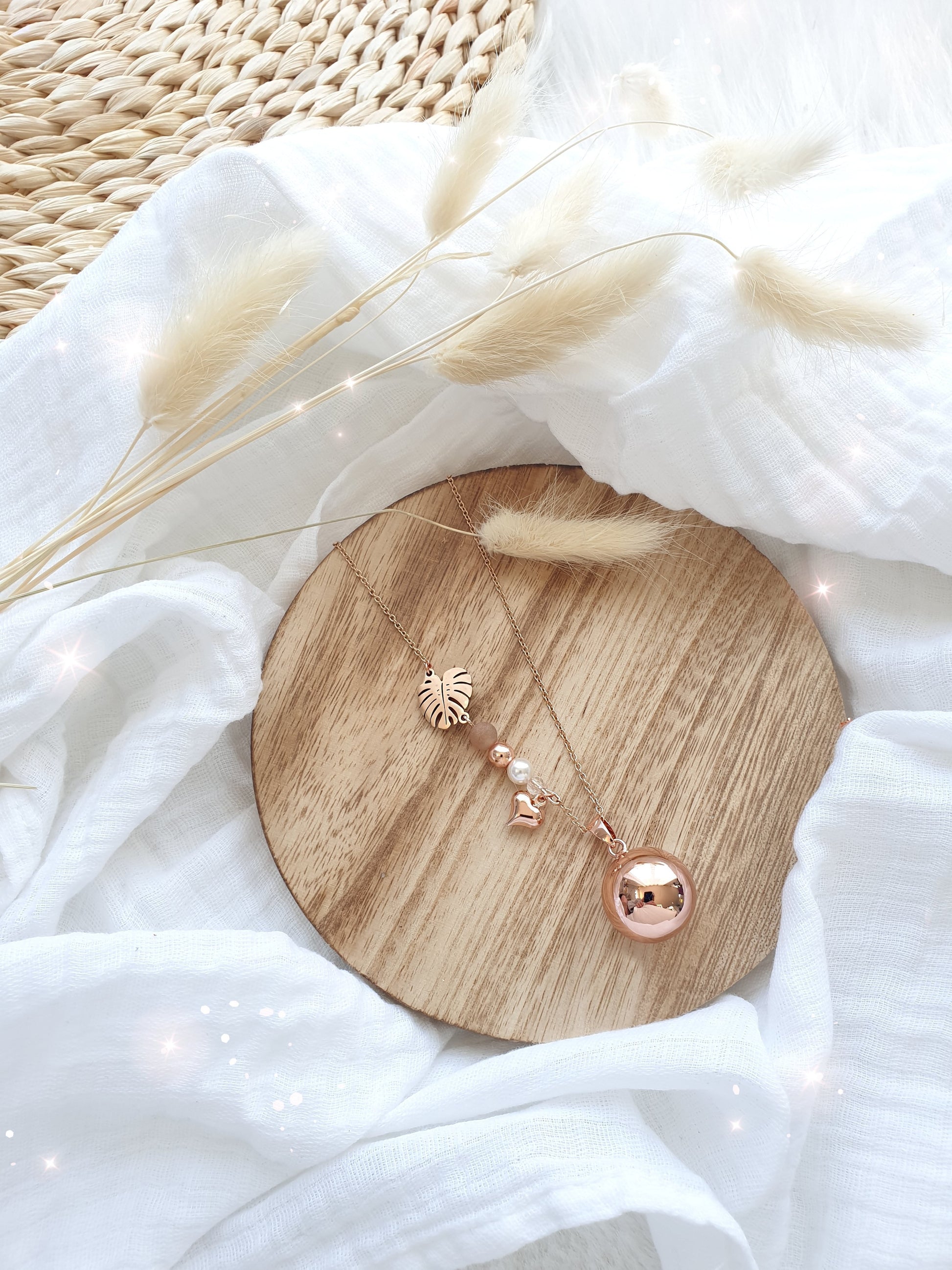Copie de Collier de grossesse bola musicale thème * Mon Soleil * - lapetitezou