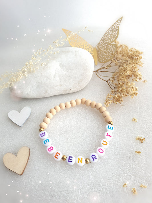 Bracelet femme * Bébé en Route Coloré * - lapetitezou