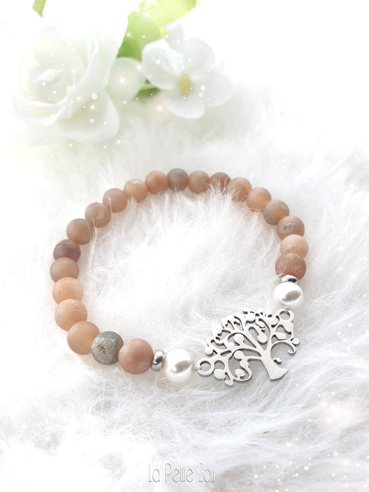 Bracelet femme en pierres naturelles * Arbre Chic * - lapetitezou