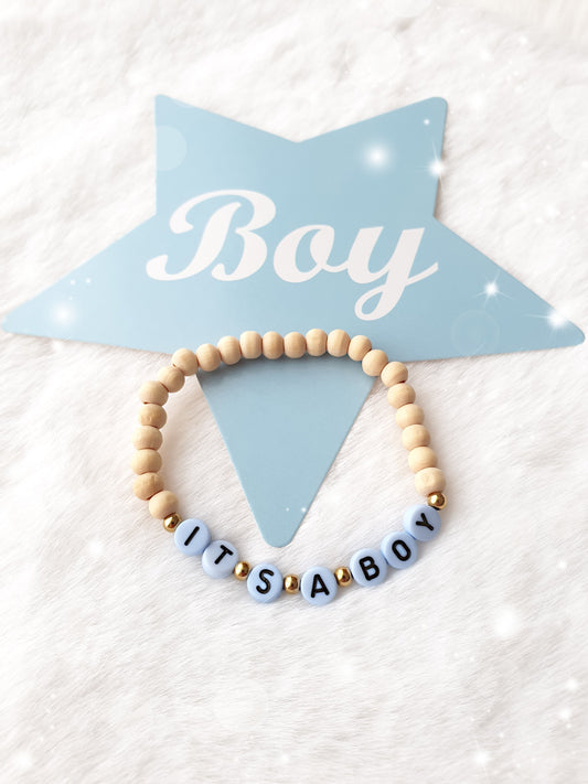 Bracelet femme * It s a boy bleu * - lapetitezou