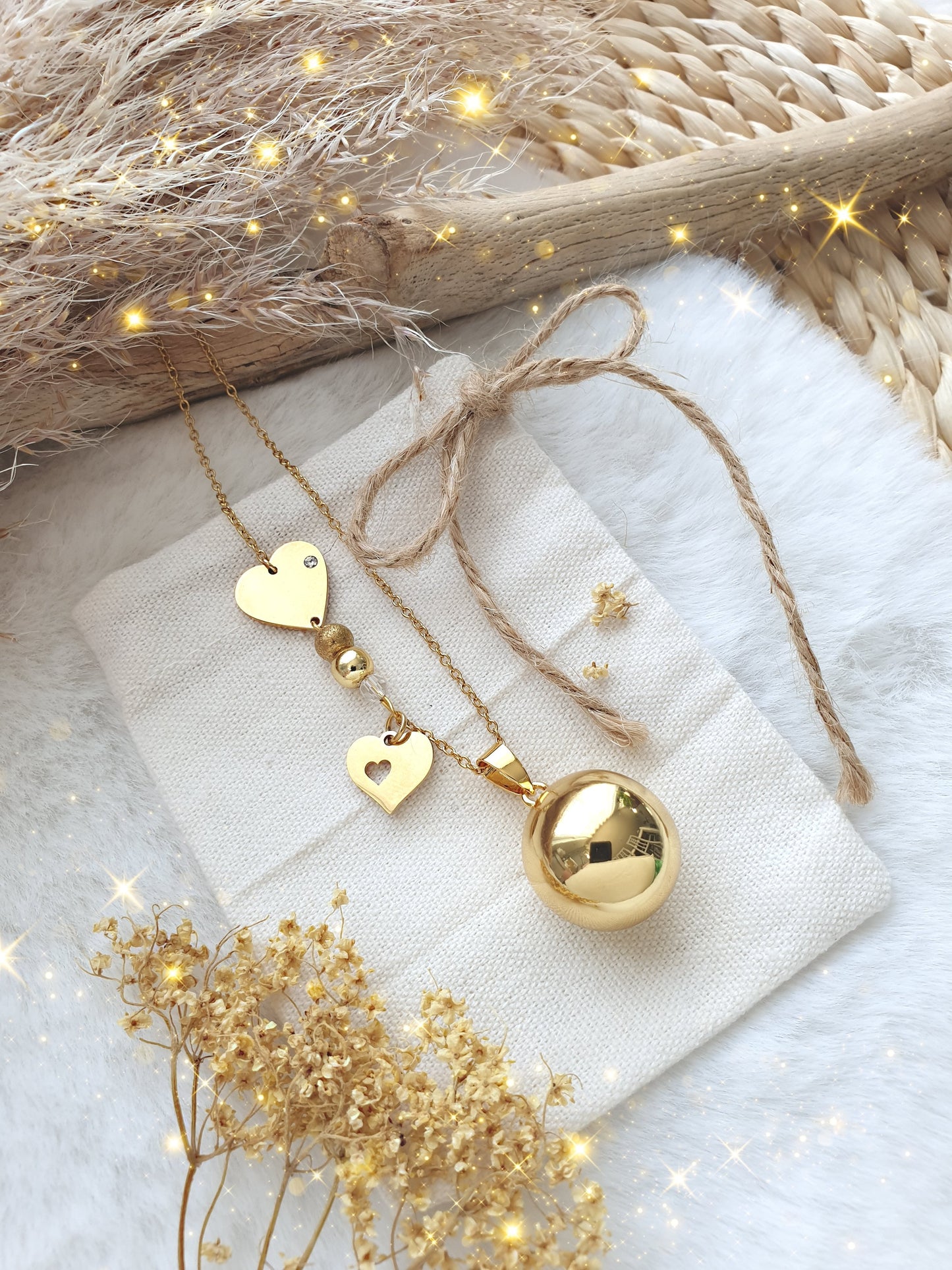 Collier de grossesse bola musicale thème * Gold Mom Chic * - lapetitezou